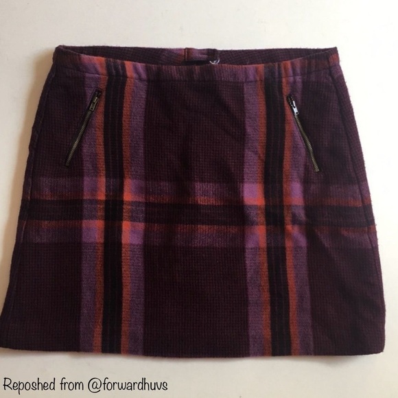 Bundle Sale 3 for $15 | Chic Stylus Multicolored Plaid Skirt | Size 12 - Picture 1 of 4